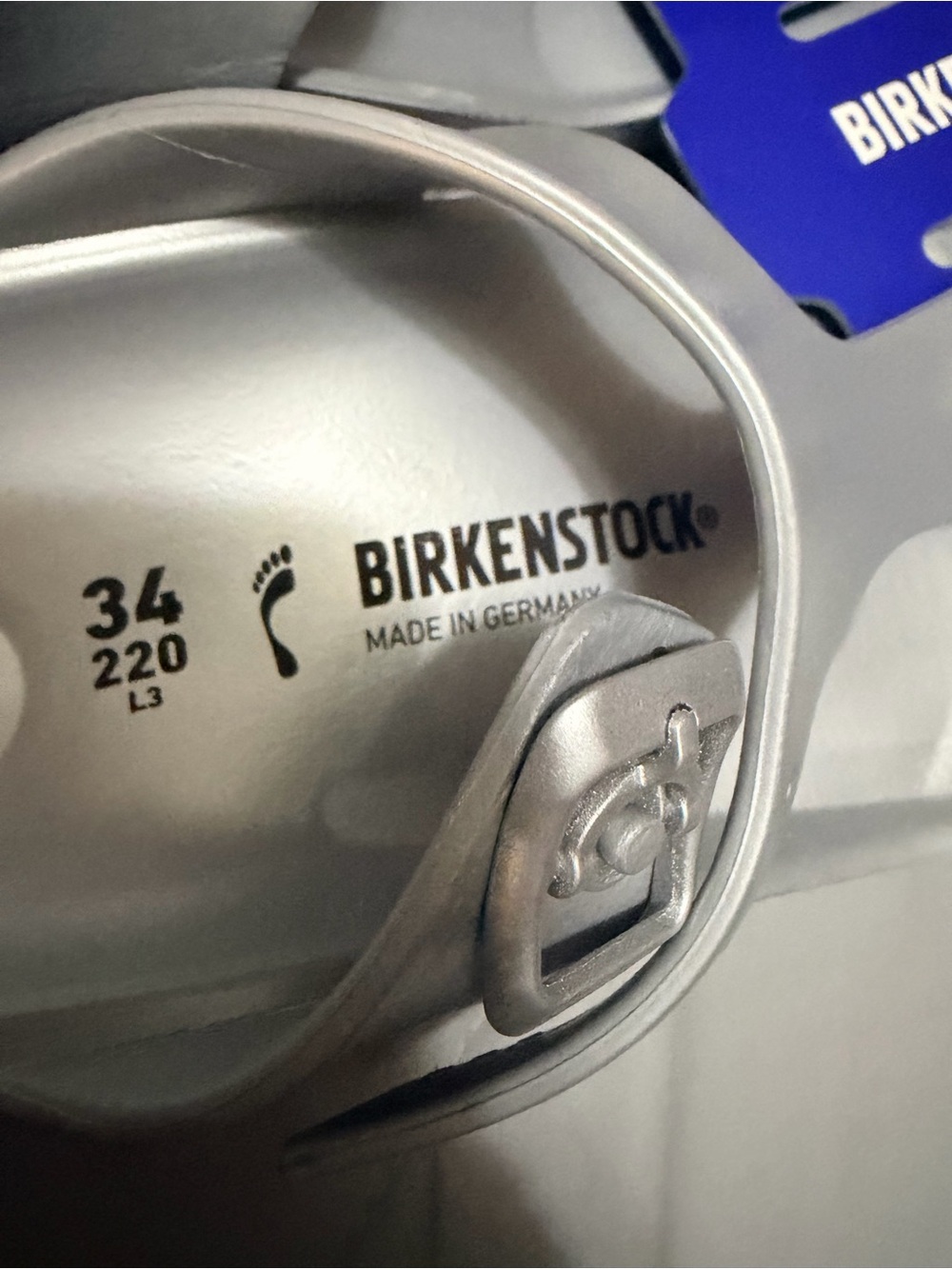 Birkenstock Kids Silver Sandals - Picture 6 of 8